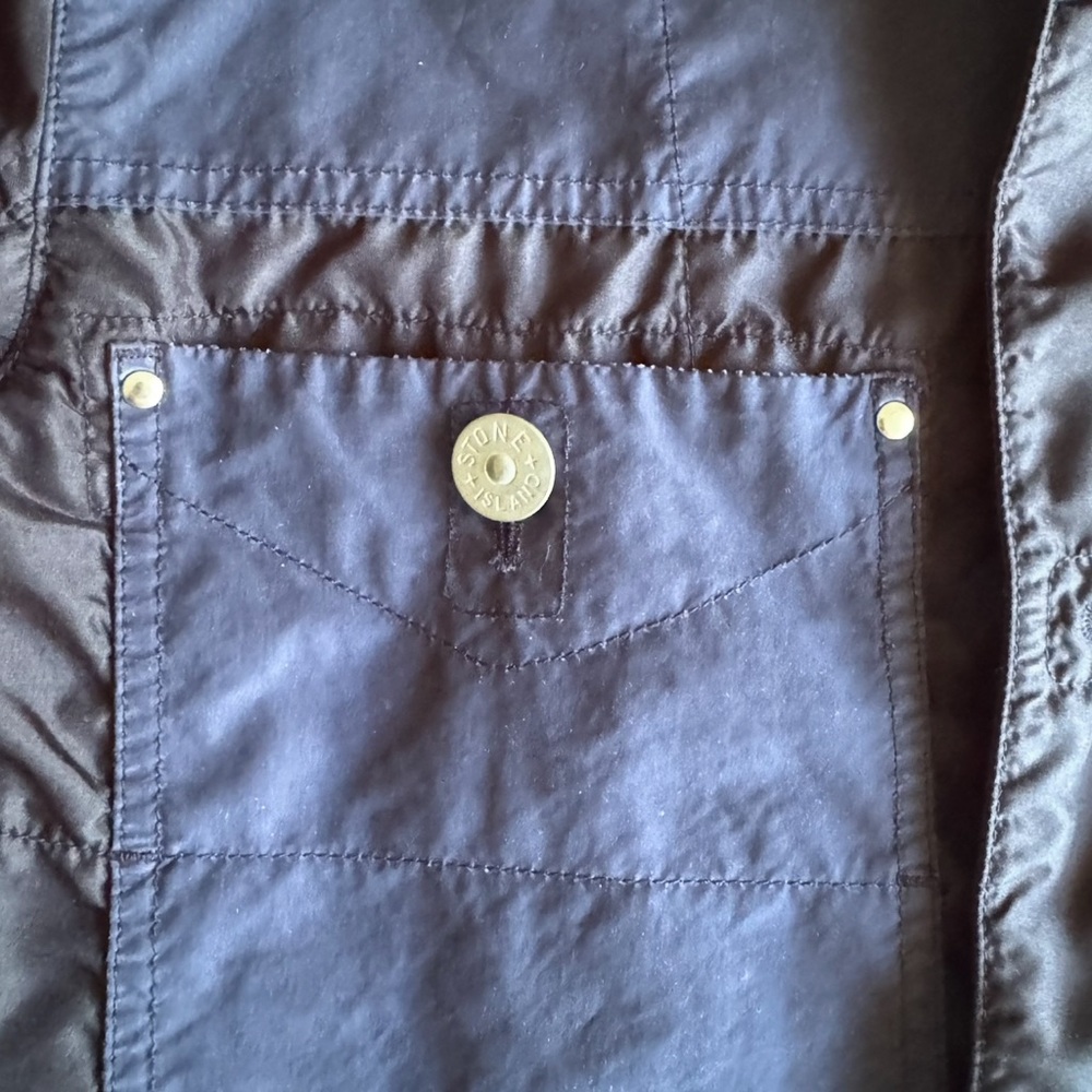 STONE ISLAND Blue/Black TELA Technology Lightweight Jacket sz.M, 100%Genuine,NWT - Picture 5 of 11
